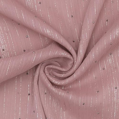 JUMISEE Sparkly Rhinestone Hijab Scarf for Women Glitter Wrinkle Chiffon Muslim Instant Hijab Long Scarves Head Wrap Shawls - color: Pink