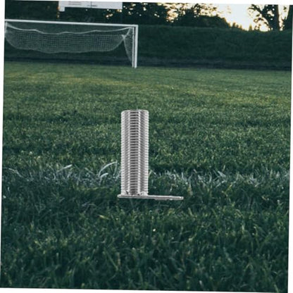 Toddmomy Ccer Agility Training Poles Set 2 Pack Spring Ground Nail Flagpole Holders Training Drills Mount for Soccer Field