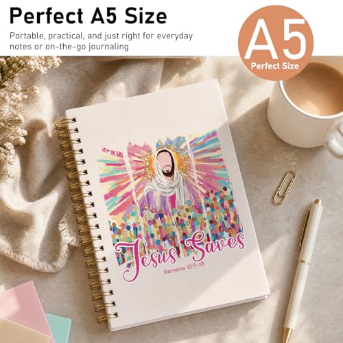 INCOK Inspirational Bible Verse Journal - In the Chaos, His Grace Covers Me Hardcover Journaling, Religions Gift for Women, Christian Notebook for Church Notes Scripture Study Stationery Supplies - color: In the Chaos, His Grace Covers Me
