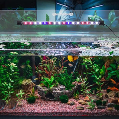 Sieral Aquarium Lids Polycarbonate Canopy with LED Light 35.13 x 17.13 x 0.12 Inch for 50/65/84 Gallon Without Center Brace Aquariums Cover Fish Tank Lid with a Hook Knife, Clear - color: Clear, size: 36x18in