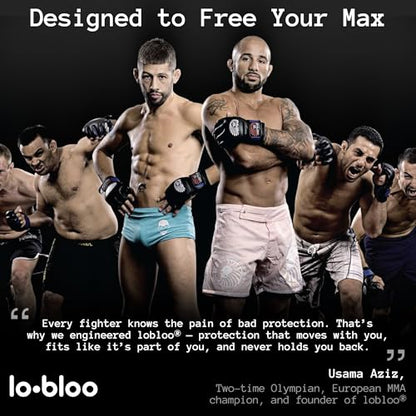lobloo MMA Cup – Engineered Performance Protection for Mixed & Standing Martial Arts | Slim Lock Fit, Ultra-Durable Defense | Made in Sweden - style: Kids Size 7-12yrs