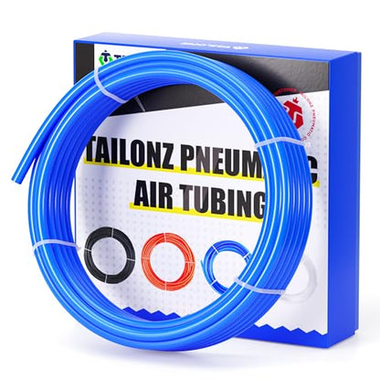 TAILONZ PNEUMATIC Air Line 1/4 inch od Blue Pneumatic Nylon Tube 32.8ft Air Brake Tubing Nylon Hose - color: Blue-Nylon, size: 1/4'' OD/32.8ft/10m