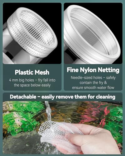 Pawfly Breeder Box for Fish Tank, Aquarium Fish Breeding Box, Floating Guppy Breeder Box, Baby Fish Separator for Aquarium, Plastic Hatchery Incubator Isolation Box for Shrimp Betta Clownfish, Medium - size: Medium