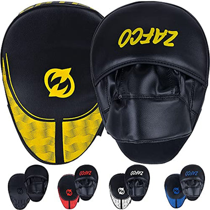 Boxing Mitts for Muay Thai MMA Sparring Training Punching Focus Punch Target Mitts and Pads - color: Yellow