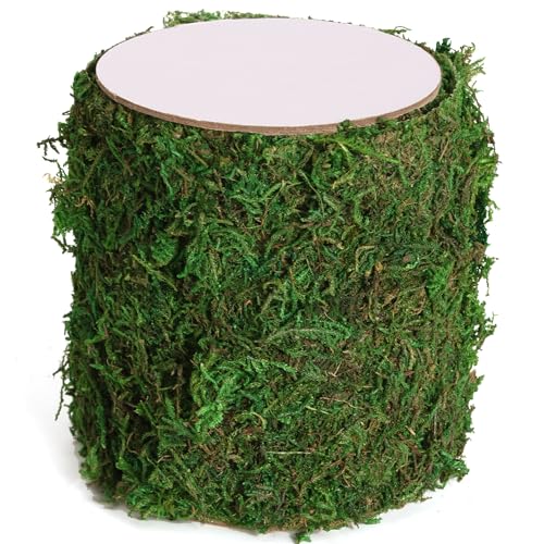 USMOLA Moss Roll, Dried Moss for Crafts, Moss Table Runner for Fairy Gardens, Wedding Woodland Decor, Preserved Moss Mat for Table Decoration (4" W x 48" L) - color: 4" W X 48" L