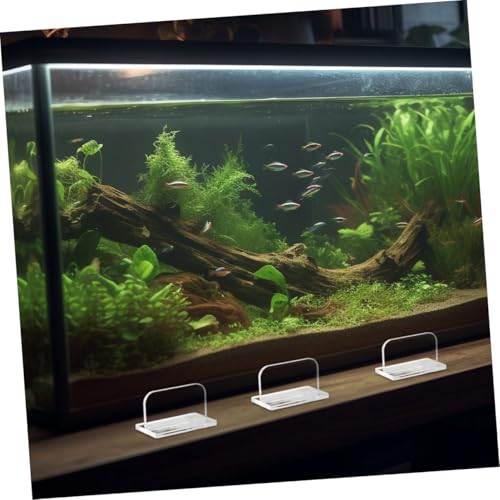 Garneck 6pcs Acrylic Fish Tank Lid Handles Easy to Install Heavy-Duty Support for Aquarium Covers Grip Design for Safe Use Replacement for Fish Tank Lids