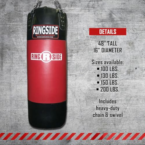 Ringside Soft Filled Boxing MMA Muay Thai Fitness Workout Training Kicking Punching 100, 130, 150 and 200 lb Heavy Bag - size: 150 lb