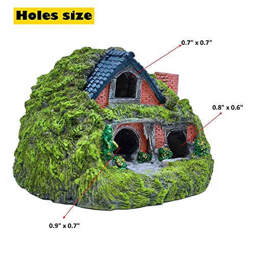 M2cbridge Antique Roman Column Ruins European Castle Aquarium Decorations Fish Tank Hideout Rocks (Fairy Garden) - color: Fairy Garden
