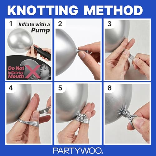 PartyWoo 로열 블루 풍선 152피스 다양한 사이즈 팩 45.7cm(18인치), 30.5cm(12인치), 25.4cm(10인치), 12.7cm(5인치) 다크 블루 풍선 아치 키트, 베이비 샤워, 성별, 졸업 해저 생일 파티 장식, 블루-Y59 - color: 블루-y59