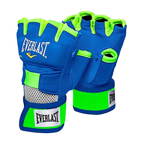 Everlast Evergel Handwraps - color: Blue/Green, size: X-Large