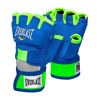 Everlast Evergel Handwraps - color: Blue/Green, size: X-Large