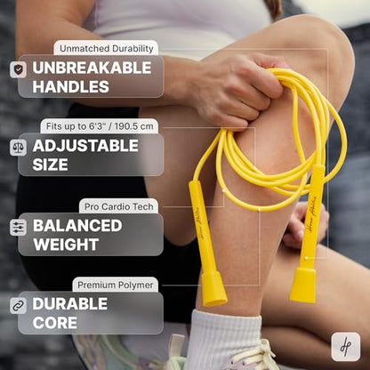 HONOR ATHLETICS Speed Rope, Skipping Rope - Best for Double Under, Boxing, MMA, Cardio Fitness Training Condition - Jump Rope - color: Black