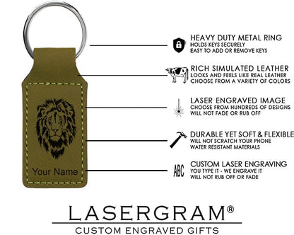 LaserGram Rectangle Keychain, Allah 2, Personalized Engraving Included (Camo Green) - color: Camo Green