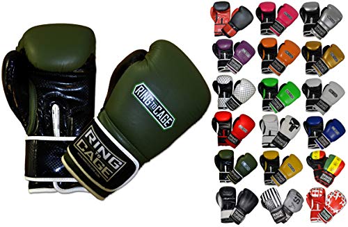 Gym Training Stand-Up Boxing Gloves - color: Marine Green/Black, size: Regular weighs 12oz