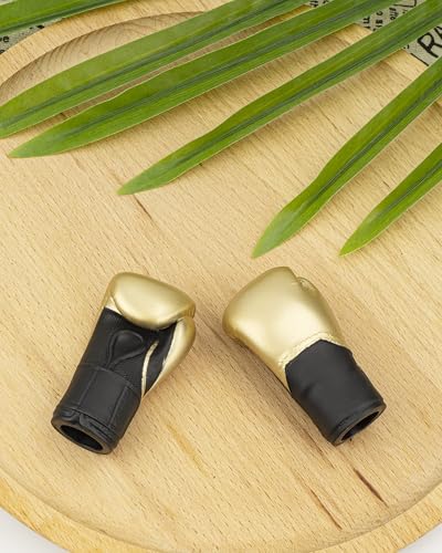Boxing Gloves Mini Finger Puppets, 2 Pieces Gold Tiny Glove Toys for Party Favors and White Elephant Gifts - style: Gold