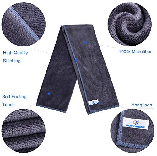 HOPESHIN Gyms Yoga Towels - Absorbent Microfiber Workout Towels for Men & Women, Soft, Fast Drying 3 Pack, 16x32 Inch