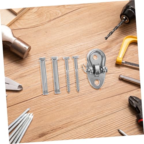 Abaodam 1 Set Stainless Steel Swing Hanger with Rotating Plate Versatile Hammock Hardware for Hanging Chairs Swings Sandbag Hooks Easy Installation for Outdoor Furniture