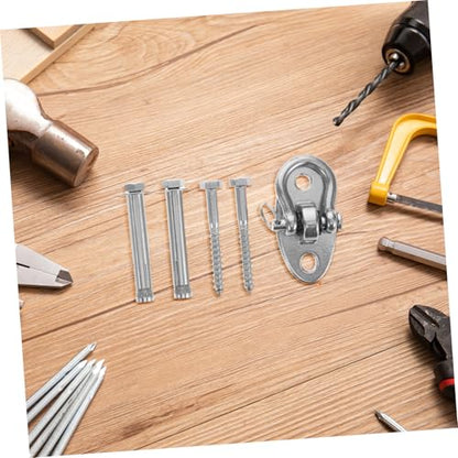 Abaodam 1 Set Stainless Steel Swing Hanger with Rotating Plate Versatile Hammock Hardware for Hanging Chairs Swings Sandbag Hooks Easy Installation for Outdoor Furniture