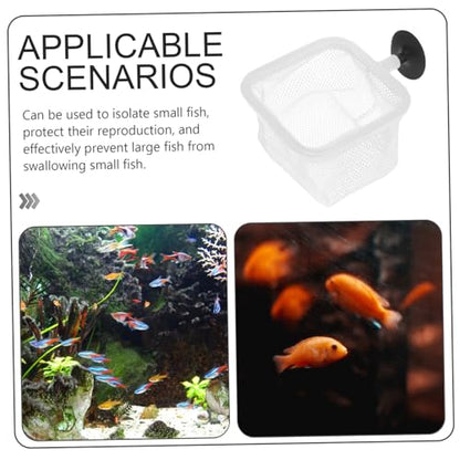 Happyyami 5pcs Fish Tank Breeding Net Cups Aquarium Nursery Separator Mesh for Small Fish Spawning Prevents Increases Survival Rate