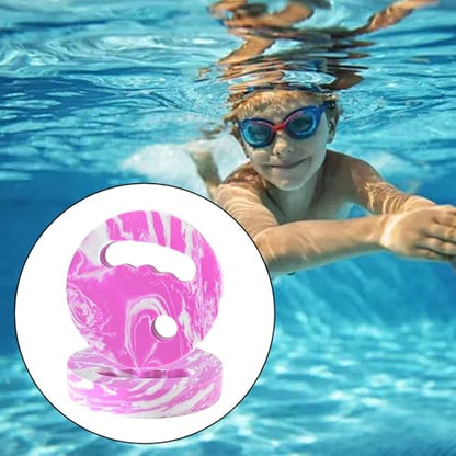 Menolana Water Exercise Discs Pool Resistance, Swim Discs Lightweight Buoyancy EVA Foam Aerobic Equipment for Water Workout Beach Pool - color: Pink White