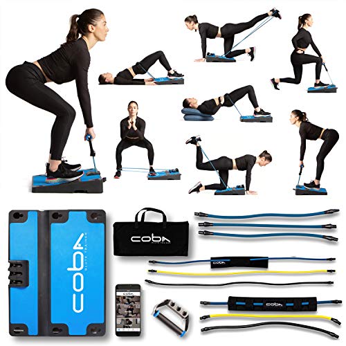CoBa GLUTE Trainer - Full Home Workout System, Core & Booty Exercise Machine, Resistance Band Full Body Trainer