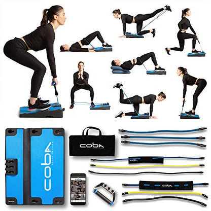 CoBa GLUTE Trainer - Full Home Workout System, Core & Booty Exercise Machine, Resistance Band Full Body Trainer