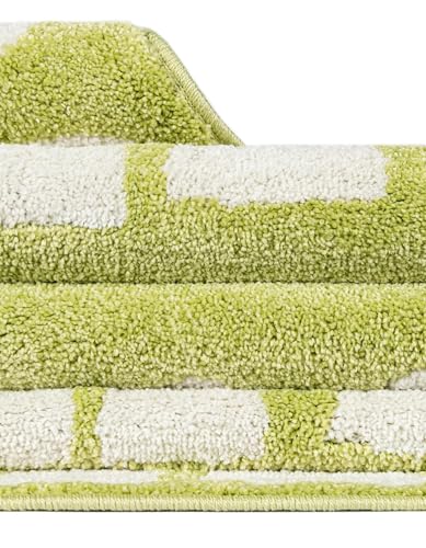 Rugs.com Whimsy Kids Collection Rug – 6 Ft Runner Pastel Green Medium-Pile Rug Perfect for Hallways, Entryways - color: Pastel Green, size: 2' x 6' Runner