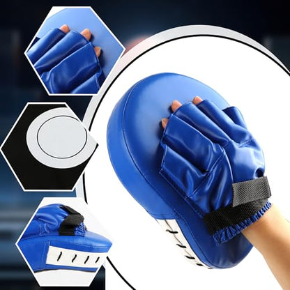 2 Pairs Boxing Mitts Boxing Curved Focus Punching Mitts Kickboxing Striking Pads for Men Women Martial Taekwondo Karate Muay Thai