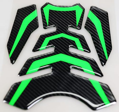 5D Real Carbon Fiber, Motorcycle Decal Vinyl Tank Protector, Tank Pad for NJ 650 ZX636 ZX600 ZX-10R ZX14 ZX1400 ZX14R ABS 1000 ZX100, 2 Pcs Per Set