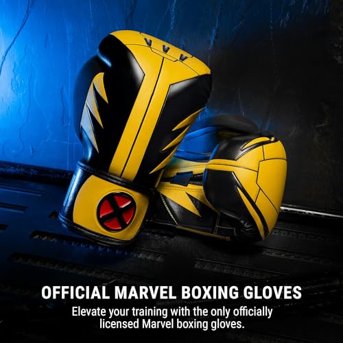 Hayabusa Marvel Hero Elite Boxing Gloves for Men and Women - color: Wolverine, size: 10oz