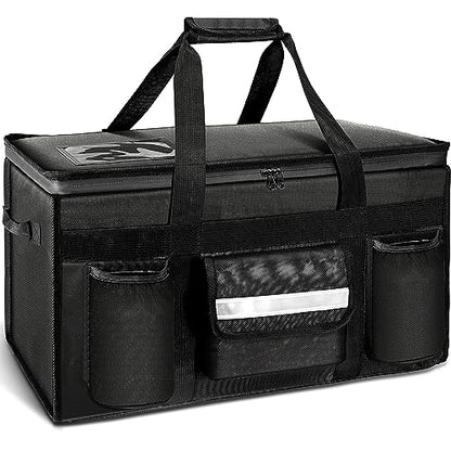 MyLifeUNIT Insulated Cooler Bag for Food & Pizza Delivery Bag Suitable for Car, Bike, Camping, Picnic, Beach, Large Size - size: 80 Cans