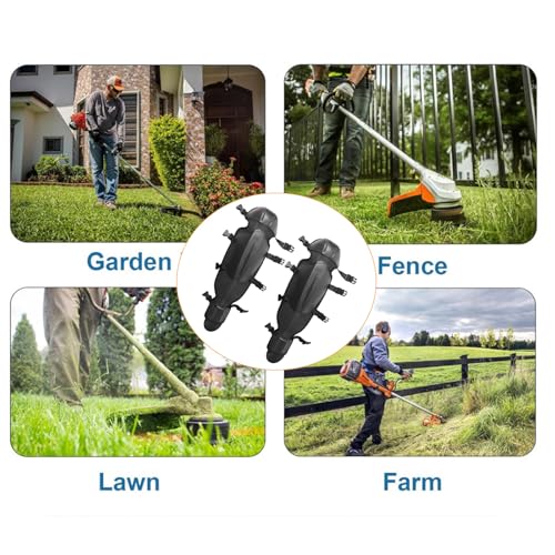 Adjustable Trimmer Gaiters Mowing Shin Guards Gardening Knee Pads Chainsaw Shin Guards Weed Eating Leg Protectors (Long) - style: Long