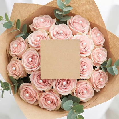 100PCS Pearl Corsage Pins, 2.5 Inch Boutonniere Pin Straight Head for Sewing DIY Craft Decoration, Wedding Bouquet, Jewelry Flower Decoration Pinning Quilt