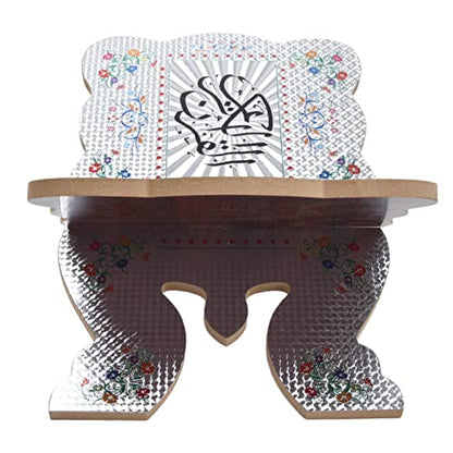 Garosa Boxwood Folding Quran Book Stand Holder and Bible Display Holder, Wooden Desktop Book Stand Rack for Reading Holy Books, Perfect for Muslim Teachers and Children