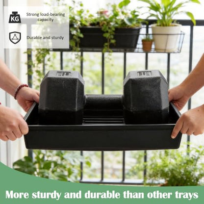 RooTrimmer 10 Pack Seed Starter Trays - Heavy Duty Plastic Flats, Fits 54 Cell Plug Tray, Seedling Tray for Carrying and Holding Plant Nursery Pot,Seed Germination & Plant Propagation (TD377) - size: 54 Cells Bottom Tray-10P