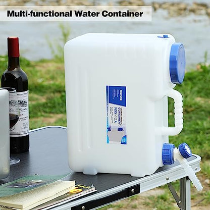REDCAMP 4 Gallon/15L Portable Water Container with Spigot,Camping Water Jug,Camping Water Container, Large Water Tank,Portable Emergency Water Storage for Camping,Car,Hiking,Hurricane Supplies | BPA Free Camping Water Jug, No Leakage Water Tank, Portable