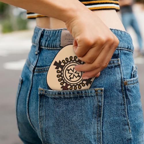 Ethiopian Cross RFID Blocking Semi Circle Card Holder PU Leather Zipper Wallet Pouch Keychain Bag for Women Men, Slim Small Credit Card Case Organizer with 12 Slots - color: Ethiopian Cross2