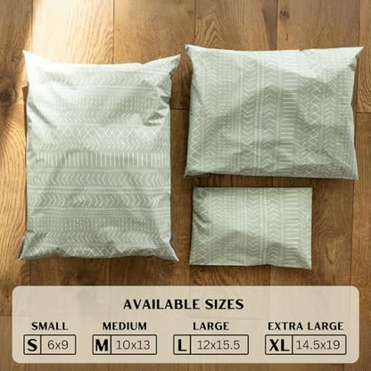 Poly Mailers 10x13 Inch 500 Pack Medium Shipping Bags Strong Thick Mailing Envelopes | Self Sealing Adhesive | Waterproof & Tear Resistant | Small Business Packaging for Clothing - Boho Green - color: Green, size: 10x13 (500 Pack)
