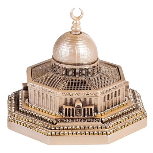 Modefa Muslim Home Decor Masjid Al Aqsa Replica (Mother of Pearl - Mini (2.8in x 3.9in)) - color: Mother of Pearl - Mini (2.8in X 3.9in)