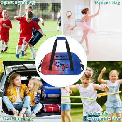 Personalized Martial Art Bag Duffel Bag for Girls, Custom Taekwondo Karate Bag Overnight Bags for Travel Weekender Practice Battle Black - color: Option 8