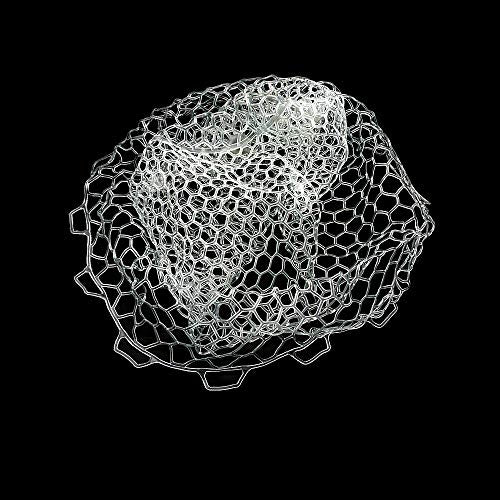 Rubber Fishing Net Replacement Hook Resist Net for Fly Fish Landing Net - color: White, size: M:Fits Hoop15.7" - 17"|Net Dia. 15.7"|/Depth 17"