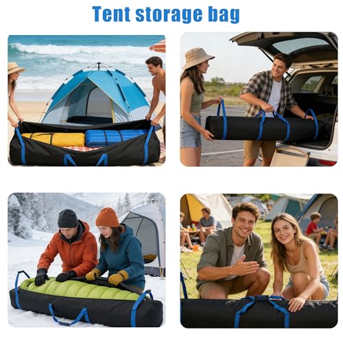 Heavy-Duty Waterproof Storage Bag for Tent Poles, Canopy Frames, Fishing Rods, Patio Umbrellas, Hammock & Outdoor Gear