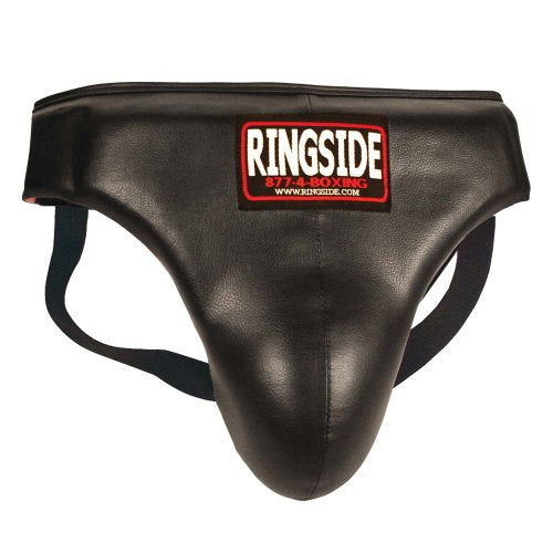 Ringside Boxing Abdominal and Groin Protector, X-Large, Black/Red