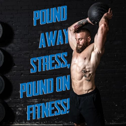 Fitness First Slam Ball, Easy-to-Grip, Sand-Filled Medicine Ball for Exercise and Workout, Ideal for Weight Training, Cross-Training, Cardio, and Plyometric Workout, Available in Different Weights - size: 8 LBS