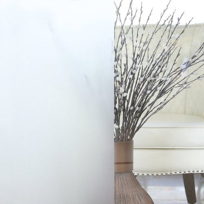 Best Home Fashion Non-Adhesive Frosted - White - 1.45 ft x 6.5 ft (1 Roll) - color: White, size: 1.45 ft x 6.5 ft