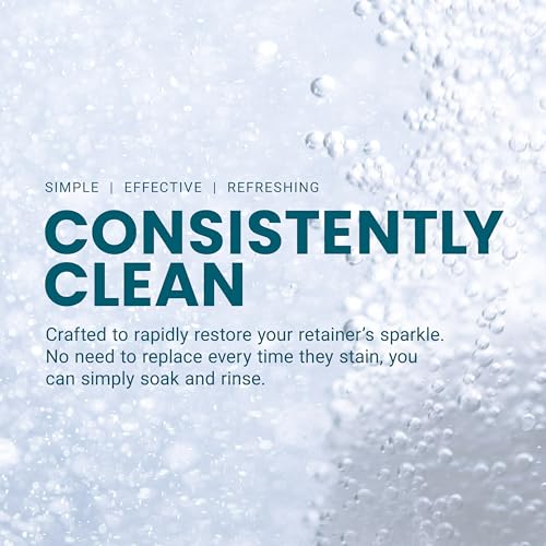 Retainer Cleanser Tablets Cleaner, Removes Odors Discoloration Stains and Plaque 2 Month Supply Denture Cleansers Retainers Mouth Guards Denture Bath Mint by M3 Naturals (Pack of 2) - size: 60 Count (Pack of 2)