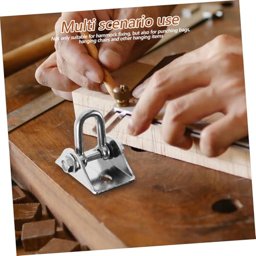 Swing Hangers Set Heavy Duty Stainless Steel Swivel Hook for Hammock Chairs Punching Bags and Rotating Ceiling Mount Easy Installation Support Bracket for Secure Hanging