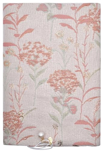 BLBMH 5.5x8.5 Fabric Bible Cover Non-Stretch | Built-in Bookmark | Handmade Washable Book Cover for Paperback Journal Privacy Reading Gift for Women - Pink - color: Dandelions Pink, size: 8.5in