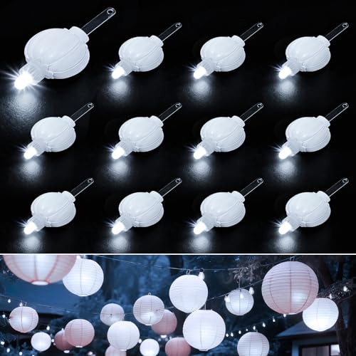 Aogist 24 Pack Small LED Lights Battery Powered Waterproof Hanging Light Last 48 Hours for Paper Lanterns,Balloons,Floral,Weddings & Festival Christmas Decorations,White - color: White, size: 24 Pack