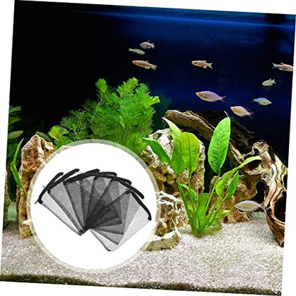 STOBAZA 15Pcs Zipper Bags for Aquarium Mesh Pouches for Fish Tank Filtration for Carbon Prevents Fines from Washing